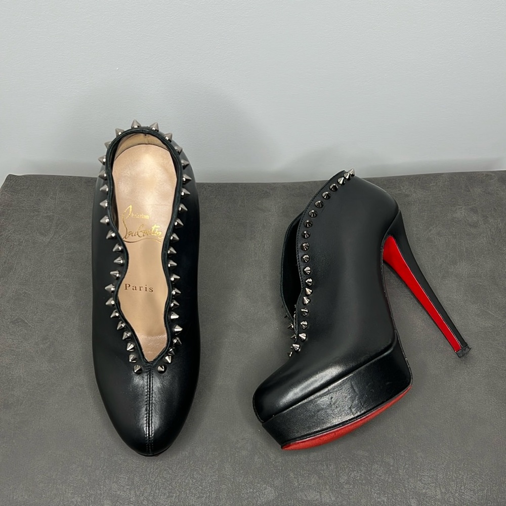 *SOLD* Christian Louboutin Miss Fast Plato Spiked bootie